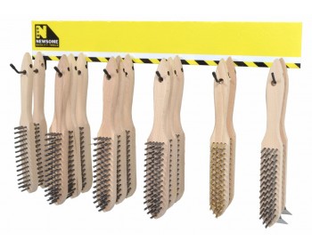 Rack of Wire Brushes